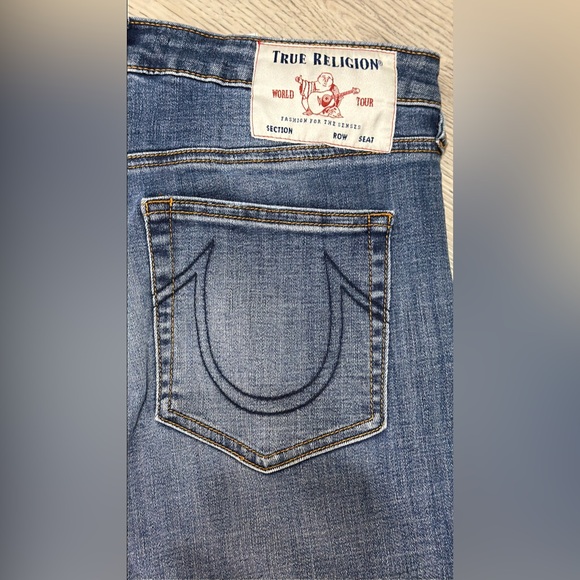 NEW True Religion Jeans Halle High Rise Super Skinny Medium Wash Size 30 / 10 - Picture 3 of 11